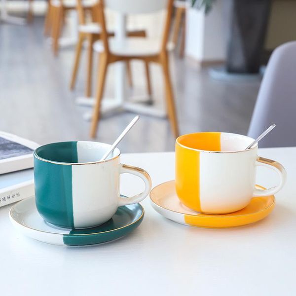 cups & saucers nordic color contrast coffee cup with spoon creative ceramic dish simple harajuku mug office water
cups & saucers nordic color contrast coffee cup with spoon creative ceramic dish simple harajuku mug office water