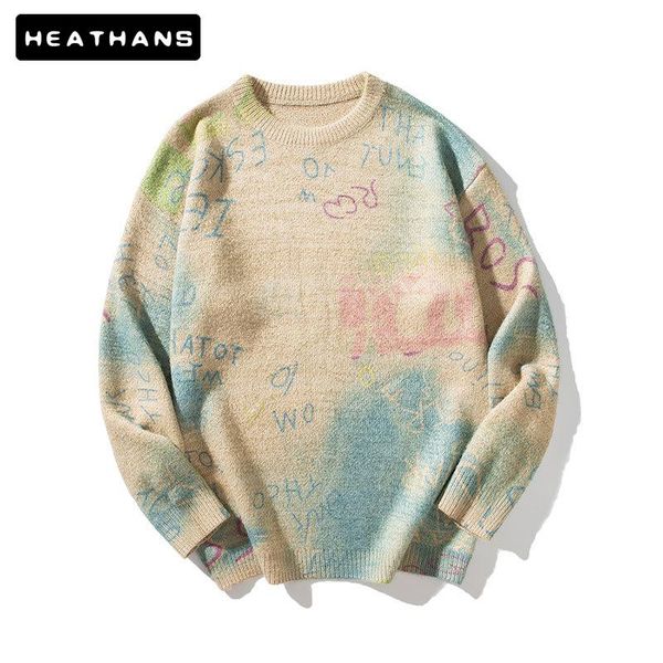 men's sweaters tie-dye loose lazy wind male pullover sweater o neck knitted casual jackets men cartoon fashion bottoming, White;black
men's sweaters tie-dye loose lazy wind male pullover sweater o neck knitted casual jackets men cartoon fashion bottoming, White;black