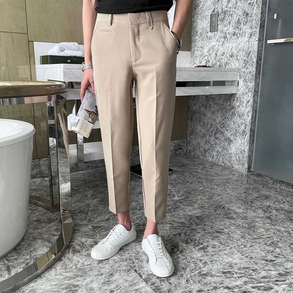 summer business dress pants men ankle length wedding office social pants streetwear casual slim trousers costume homme 210527, White;black
summer business dress pants men ankle length wedding office social pants streetwear casual slim trousers costume homme 210527, White;black