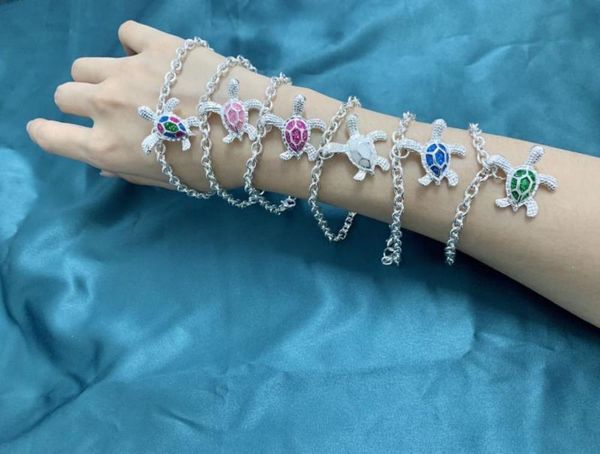 hand catenary fashion opal imitation aobao little turtle oil dripping temperament girl bracelet, Black
hand catenary fashion opal imitation aobao little turtle oil dripping temperament girl bracelet, Black