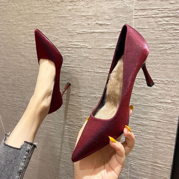 dress shoes women's spring 2021 luxury satin social high heels +warm insole pointed toe stiletto pumps, Black
dress shoes women's spring 2021 luxury satin social high heels +warm insole pointed toe stiletto pumps, Black