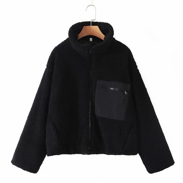women's jackets women 2022 fashion warm faux fur teddy loose coat retro long sleeve pocket stand collar cardigan outerwear streetwear, Black;brown
women's jackets women 2022 fashion warm faux fur teddy loose coat retro long sleeve pocket stand collar cardigan outerwear streetwear, Black;brown