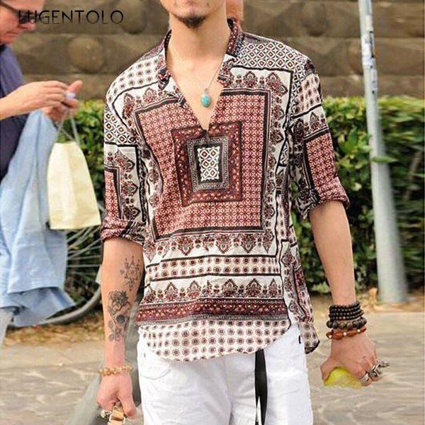 men's shirt casual spring summer long sleeve print loose youth v-neck street fashion shirts lugentolo, White;black
men's shirt casual spring summer long sleeve print loose youth v-neck street fashion shirts lugentolo, White;black