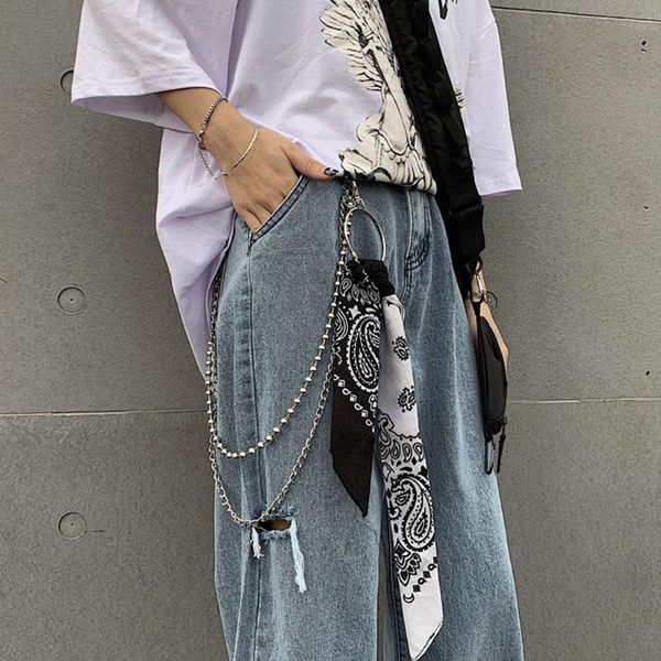 belts hip hop paisley biker bandana with double layer waist metal wallet chain contrast color headscarf keychain pants belt, Black;brown
belts hip hop paisley biker bandana with double layer waist metal wallet chain contrast color headscarf keychain pants belt, Black;brown