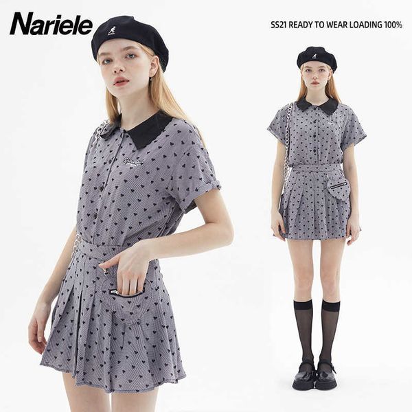 summer nariele dign trend flocking butterfly short sleeve shirt women's pocket decorative pleated skirt, Black;gray
summer nariele dign trend flocking butterfly short sleeve shirt women's pocket decorative pleated skirt, Black;gray