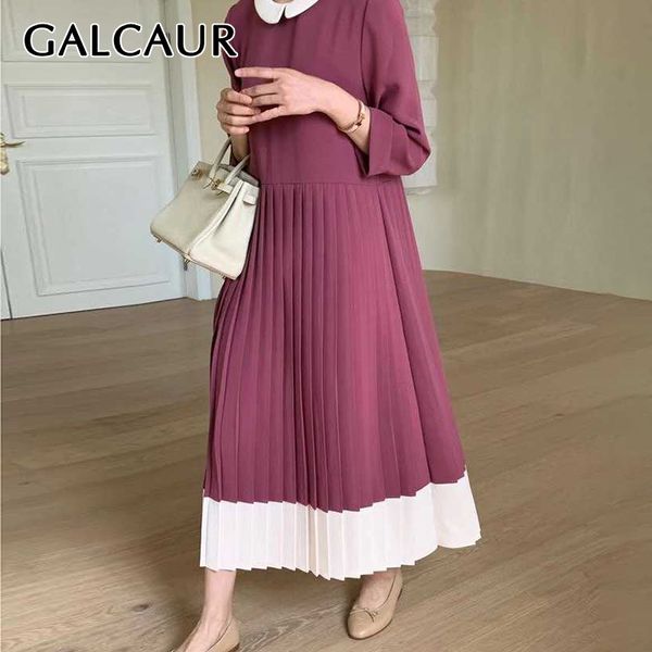galcaur pleated dress for women peter pan collar three quarter sleeve patchwork hit color oversized dresses female 2021 clothing, Black;gray
galcaur pleated dress for women peter pan collar three quarter sleeve patchwork hit color oversized dresses female 2021 clothing, Black;gray