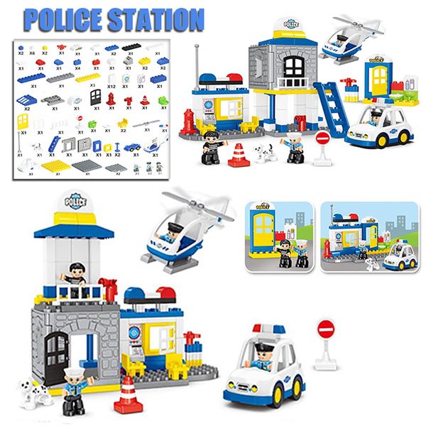 Diy Police Station Building Blocks Big Size Toy Large City Block Educational Model Toy Gifts Children Kids
Diy Police Station Building Blocks Big Size Toy Large City Block Educational Model Toy Gifts Children Kids