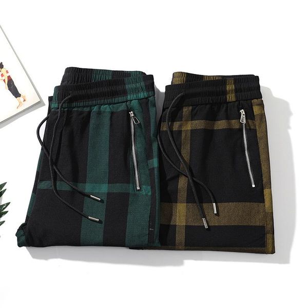 men's pants sagging 2021 waist trend wild bundle foot loose draw string plaid sports casual trousers, Black
men's pants sagging 2021 waist trend wild bundle foot loose draw string plaid sports casual trousers, Black