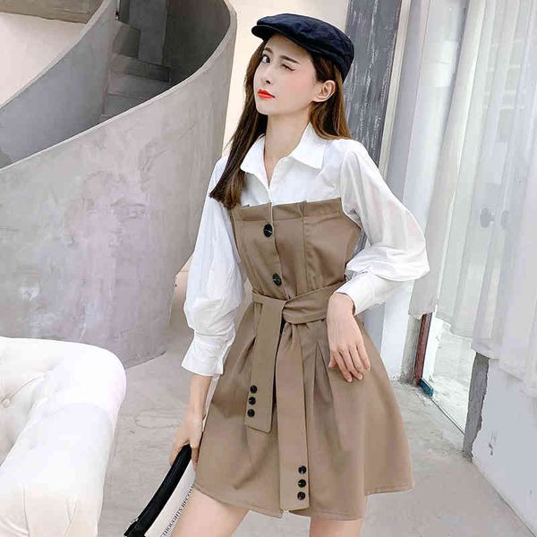 spring long sleeve women korea style loose casual overalls sundress patchwork khaki shirt dresses 16w031b 210510, Black;gray
spring long sleeve women korea style loose casual overalls sundress patchwork khaki shirt dresses 16w031b 210510, Black;gray