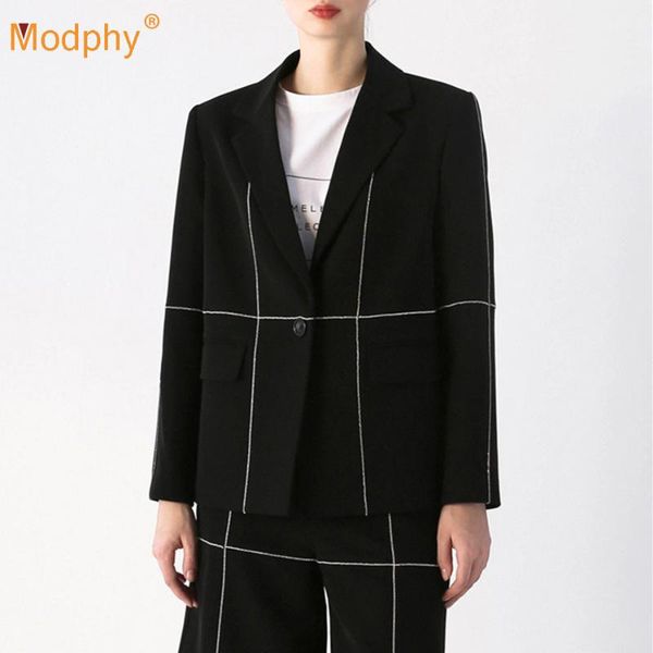 women's tracksuits fashion diamond stripe stitching 2 two-piece set v-neck blazer+ high-waist wide-leg pants casual suit women 2021 aut, Gray
women's tracksuits fashion diamond stripe stitching 2 two-piece set v-neck blazer+ high-waist wide-leg pants casual suit women 2021 aut, Gray