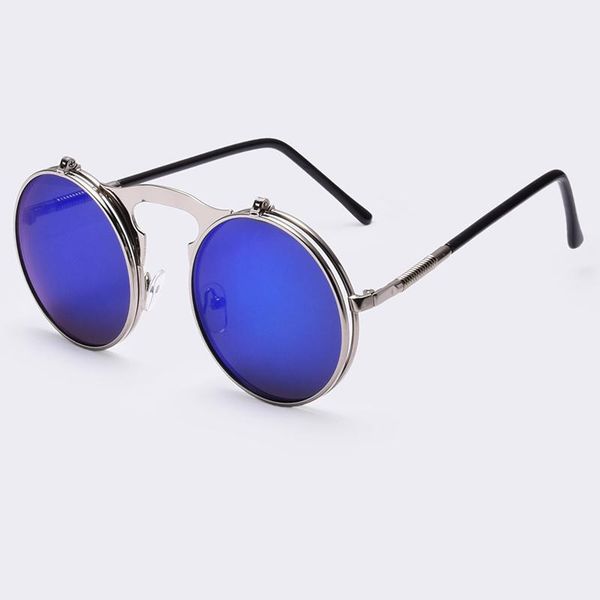 sunglasses round designer steam punk metal women coating men retro circle sun glasses, White;black
sunglasses round designer steam punk metal women coating men retro circle sun glasses, White;black