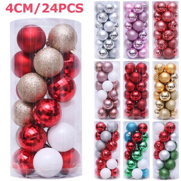 party decoration 24pcs 4cm set glitter balls bauble christmas ornaments tree hanging decor home year pendant xmas decorations
party decoration 24pcs 4cm set glitter balls bauble christmas ornaments tree hanging decor home year pendant xmas decorations