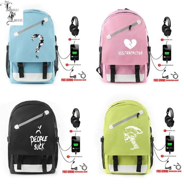 backpack xxxtentacion printing school bags stretch buckle canvas lopbackpacks with usb charging port functional bb03
backpack xxxtentacion printing school bags stretch buckle canvas lopbackpacks with usb charging port functional bb03