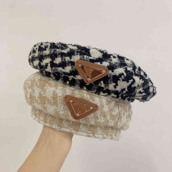 design women's new flat dome check beret in short brim leisure and versatile bud hat, Blue;gray
design women's new flat dome check beret in short brim leisure and versatile bud hat, Blue;gray