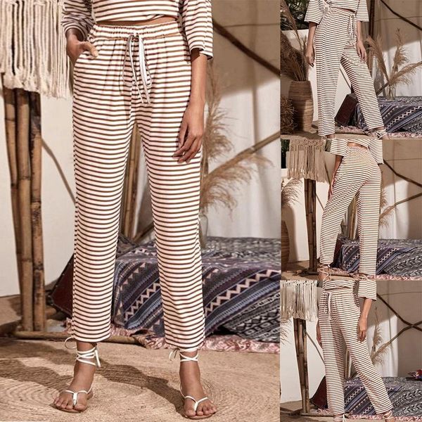 women's pants & capris comfortable striped printed drawstring wide leg casual, Black;white
women's pants & capris comfortable striped printed drawstring wide leg casual, Black;white