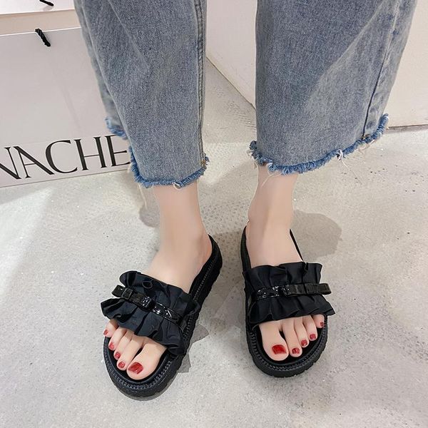 slippers fairy sandals and women summer fashion outer wear 2021 height thick bottom net red word shoes drag beach, Black
slippers fairy sandals and women summer fashion outer wear 2021 height thick bottom net red word shoes drag beach, Black