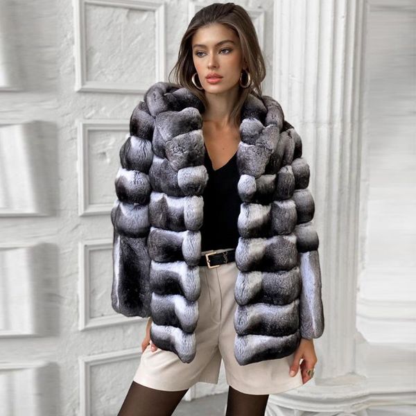 women's fur & faux fashion real rex jacket medium length women winter trendy genuine coat with hood thick overcoats, Black
women's fur & faux fashion real rex jacket medium length women winter trendy genuine coat with hood thick overcoats, Black