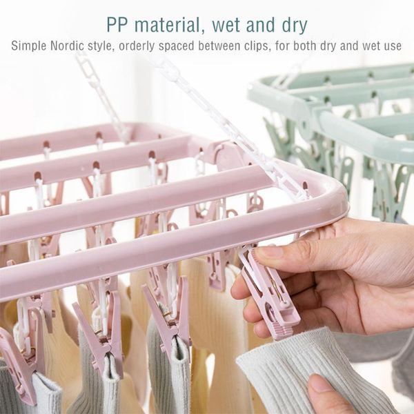 hangers & racks multi-clip hanger household sock airing gadget 32 clip hanging clothes rack for dormitory hange home storage
hangers & racks multi-clip hanger household sock airing gadget 32 clip hanging clothes rack for dormitory hange home storage