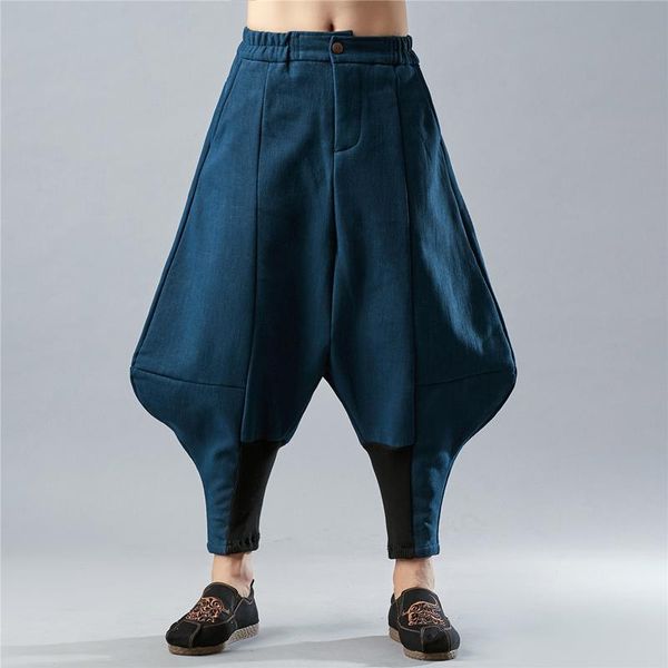men's pants winter men casual linen ankle-length male fleece lining cross joggers bottoms pantalon homme broek man, Black
men's pants winter men casual linen ankle-length male fleece lining cross joggers bottoms pantalon homme broek man, Black