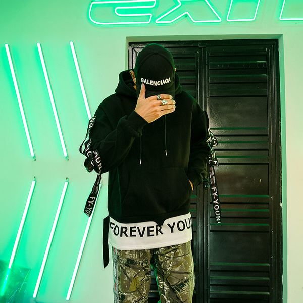 men's hoodies & sweatshirts aolamegs with a man's hoodie, two fake pieces, velvet, high street, hooded male fashion, hip hop, stre, Black
men's hoodies & sweatshirts aolamegs with a man's hoodie, two fake pieces, velvet, high street, hooded male fashion, hip hop, stre, Black