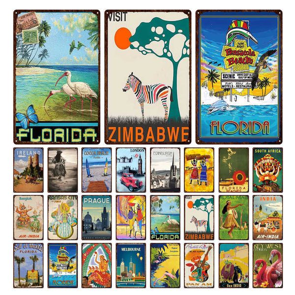 Retro Abstract Zimbabwe Florida City Metal Tin Sign Hot-Selling Tourism Landscape Colorful Iron Poster Anti-Fading Decorationa
Retro Abstract Zimbabwe Florida City Metal Tin Sign Hot-Selling Tourism Landscape Colorful Iron Poster Anti-Fading Decorationa
