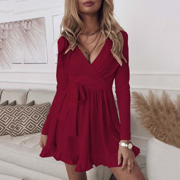 casual dresses chic fashion print asymmetric draped mini dress women vintage long sleeve ruffled female v neck belt mujer vestidos g3, Black;gray
casual dresses chic fashion print asymmetric draped mini dress women vintage long sleeve ruffled female v neck belt mujer vestidos g3, Black;gray