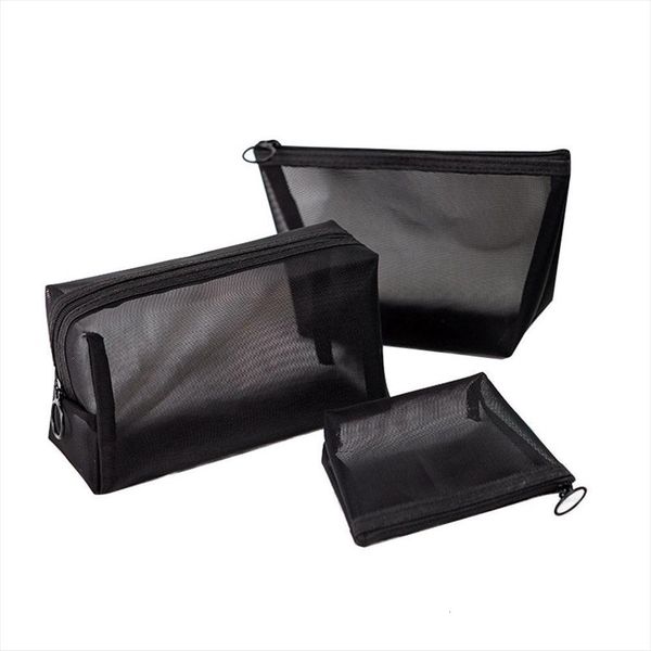 women black mesh cosmetic bags transparent travel small large toiletry beauty makeup organizer storage case wash zipper pouch
women black mesh cosmetic bags transparent travel small large toiletry beauty makeup organizer storage case wash zipper pouch