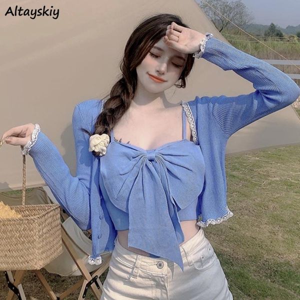 women's knits & tees women cardigans knitting cropped thin button sunscreen sweaters korean style trendy casual all-match summer basic, White
women's knits & tees women cardigans knitting cropped thin button sunscreen sweaters korean style trendy casual all-match summer basic, White