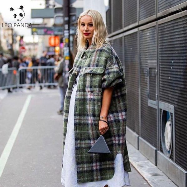 women's wool & blends women coats warm fashion lattice outline coat suiting retro loose winter long style trench, Black
women's wool & blends women coats warm fashion lattice outline coat suiting retro loose winter long style trench, Black