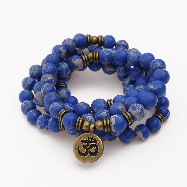 beaded, strands trendy natural blue emperor stone bracelet 108 mala beads or necklace ohm pendant chakra yoga prayer wholesale, Black
beaded, strands trendy natural blue emperor stone bracelet 108 mala beads or necklace ohm pendant chakra yoga prayer wholesale, Black