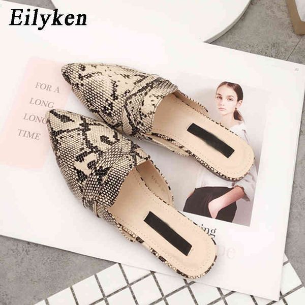 eilyken new spring summer flat heel mules slippers women snake pointed toe mules shoes woman slides cozy slippers female c0410, Black
eilyken new spring summer flat heel mules slippers women snake pointed toe mules shoes woman slides cozy slippers female c0410, Black