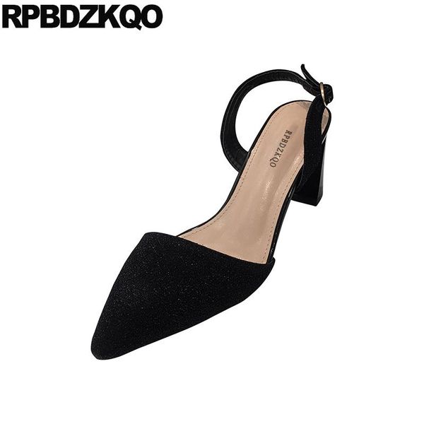 slip on black pointed pumps closed toe chunky thick shoes high heels elegant korean glitter women sandals 2021 summer strap
slip on black pointed pumps closed toe chunky thick shoes high heels elegant korean glitter women sandals 2021 summer strap