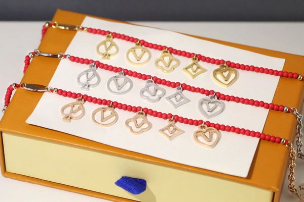 europe america fashion style bracelets lady women titanium steel hollow out letter five flower game on charms 18k gold red beads chain brace, Black
europe america fashion style bracelets lady women titanium steel hollow out letter five flower game on charms 18k gold red beads chain brace, Black