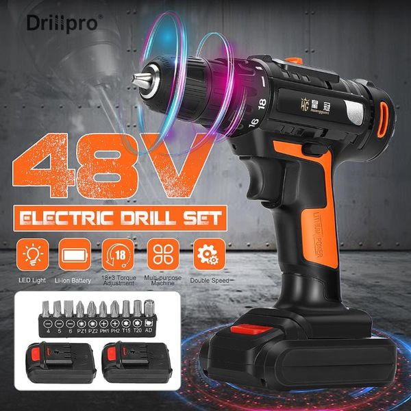 professiona electric drills 21v drill cordless rechargeable driver screw sets repair tools kit 2-speed 18+1 torque setting high efficiency
professiona electric drills 21v drill cordless rechargeable driver screw sets repair tools kit 2-speed 18+1 torque setting high efficiency