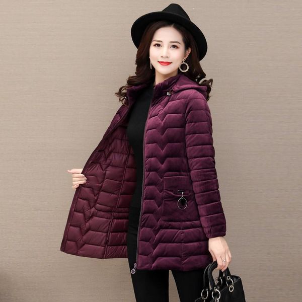 women's trench coats 2021 autumn winter gold velvet down cotton jacket korean parkas padded ladies outwear plus size 6xl r512, Tan;black
women's trench coats 2021 autumn winter gold velvet down cotton jacket korean parkas padded ladies outwear plus size 6xl r512, Tan;black