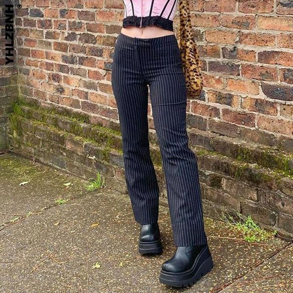 yhlzbnh striped y2k fashion women capris gothic high waist straight streetwear outfits korean style trouser, Black;white
yhlzbnh striped y2k fashion women capris gothic high waist straight streetwear outfits korean style trouser, Black;white