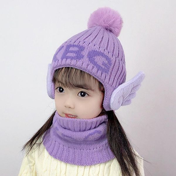 cycling caps & masks winter children pompom hat+scarves set kids girls lovely angel wing letter hat autumn warm knitted wool neck scarf, Black
cycling caps & masks winter children pompom hat+scarves set kids girls lovely angel wing letter hat autumn warm knitted wool neck scarf, Black