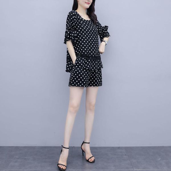 women's tracksuits 2021 summer fat mm increase meat cover slim wave dot fashion shorts two-piece short sleeve, Gray
women's tracksuits 2021 summer fat mm increase meat cover slim wave dot fashion shorts two-piece short sleeve, Gray
