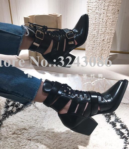 design black leather chunky heel woman ankle boots lace-up buckle strap sandals lady banquet shoes dropship
design black leather chunky heel woman ankle boots lace-up buckle strap sandals lady banquet shoes dropship