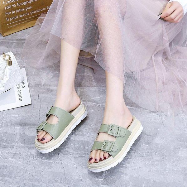 slippers platform sandals women buckle thick sole shoes summer leisure hollow open toe slides 2021, Black
slippers platform sandals women buckle thick sole shoes summer leisure hollow open toe slides 2021, Black