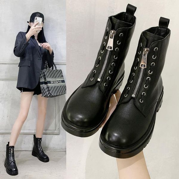 boots autumn winter women shoes leather safety cow suede women's casual sneakers for 8093, Black
boots autumn winter women shoes leather safety cow suede women's casual sneakers for 8093, Black