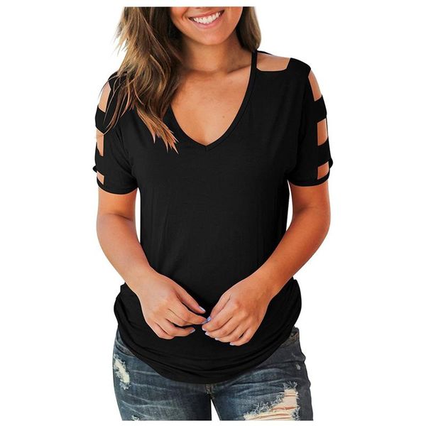 women's blouses & shirts harajuku short sleeve t hollow out cold summer shoulder deep v neck gothic clothes, White
women's blouses & shirts harajuku short sleeve t hollow out cold summer shoulder deep v neck gothic clothes, White