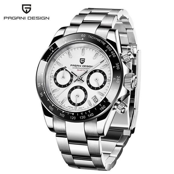 wristwatches pagani design brand men sports quartz watch luxury sapphire 100m waterproof wristwatch chronograph relogio masculino, Slivery;brown
wristwatches pagani design brand men sports quartz watch luxury sapphire 100m waterproof wristwatch chronograph relogio masculino, Slivery;brown