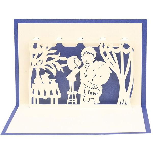 1pc 3d stereoscopic greeting father's day paper carving gift for festival cards
1pc 3d stereoscopic greeting father's day paper carving gift for festival cards