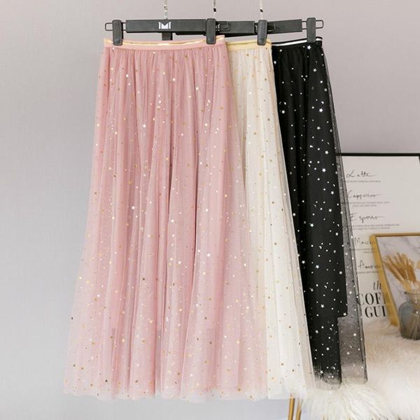 korean stars sequined puff women skirts layered tulle tutu long spring galaxy mesh starry metallic sweet fairy pleated, Black
korean stars sequined puff women skirts layered tulle tutu long spring galaxy mesh starry metallic sweet fairy pleated, Black