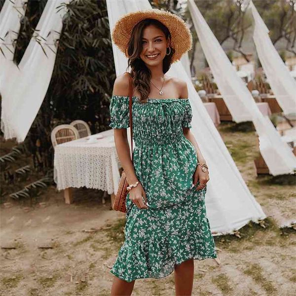 foridol ruched women off shoulder summer dress boho beach holiday dress long elastic female green floral print dress vestidos 210415, Black;gray
foridol ruched women off shoulder summer dress boho beach holiday dress long elastic female green floral print dress vestidos 210415, Black;gray