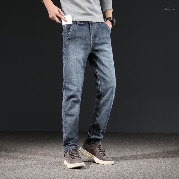 men's fashion jeans smart casual stretch straight anti-theft pocket classic trousers denim pants male retro blue,p328
men's fashion jeans smart casual stretch straight anti-theft pocket classic trousers denim pants male retro blue,p328