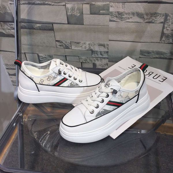 Casual shoes 2021 autumn summer leather shoes for women H4QN, White