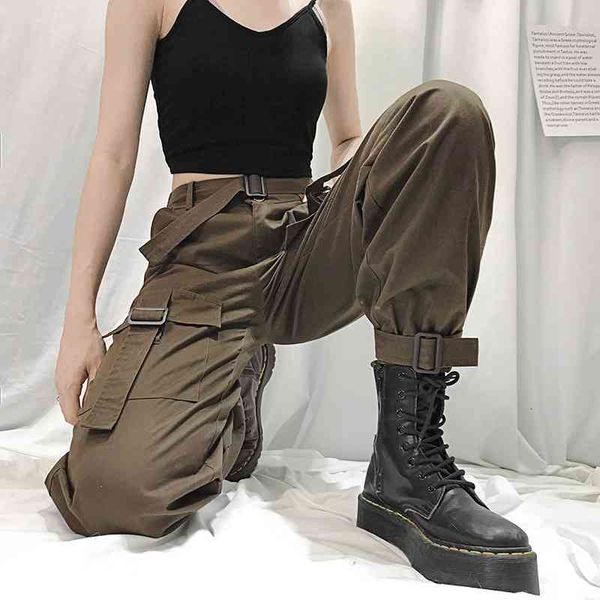 women's pants & capris fashion streetwear cargo women female loose trousers casual plus size military muti-pockets h27 n3bs, Black;white
women's pants & capris fashion streetwear cargo women female loose trousers casual plus size military muti-pockets h27 n3bs, Black;white