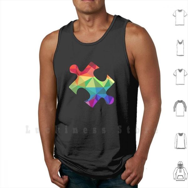 colorful puzzle piece for mens autism awareness tank vest sleeveless girl mom dad sister, White;black
colorful puzzle piece for mens autism awareness tank vest sleeveless girl mom dad sister, White;black